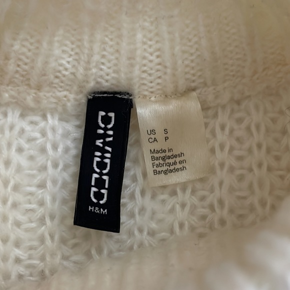 Divided soft acrylic crop sweater - Picture 6 of 7